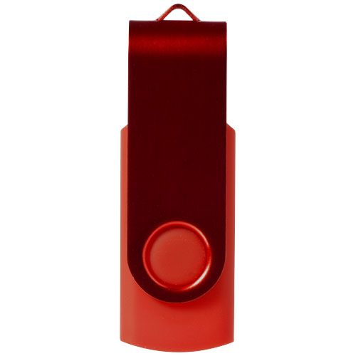 rojo oscuro Memoria USB metálica Rotate