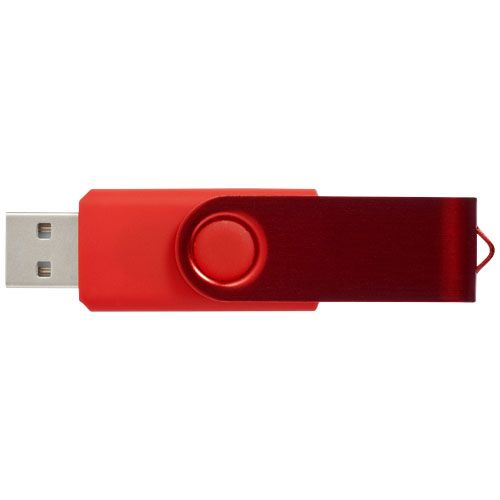 rojo oscuro Memoria USB metálica Rotate