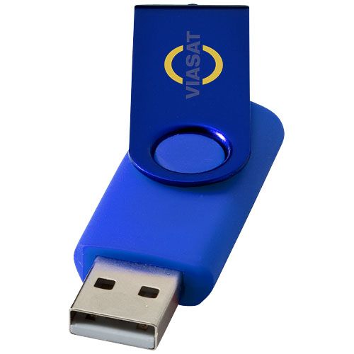 azulón Memoria USB metálica Rotate