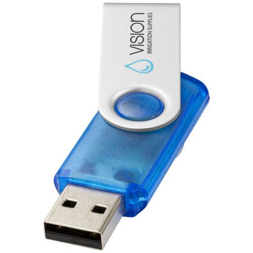 Clé USB rotative translucide - 2
