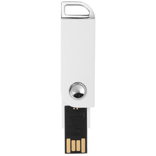 white Memoria USB rectangular Swivel