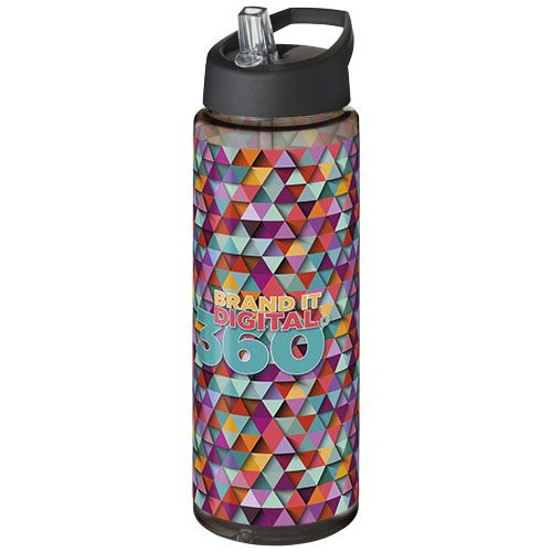carbón/negro Bidón deportivo con tapa con boquilla de 850 ml H2O Active®