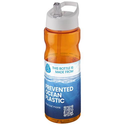 naranja/blanco Bidón deportivo con boquilla de 650 ml H2O Active®