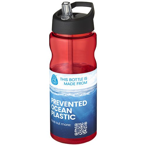 rojo/negro Bidón deportivo con boquilla de 650 ml H2O Active®