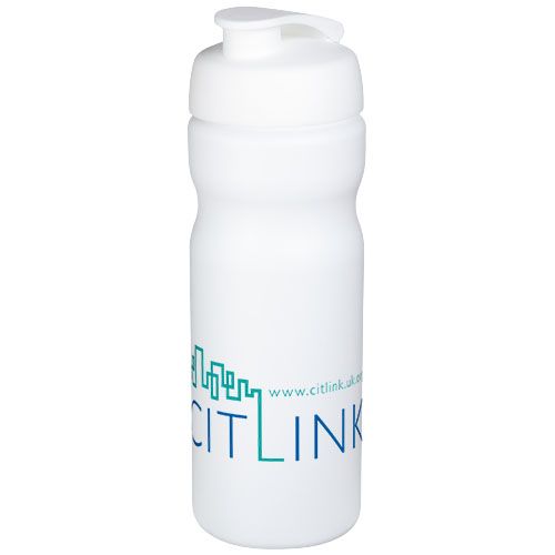 white Bidón deportivo con tapa Flip de 650 ml Baseline™