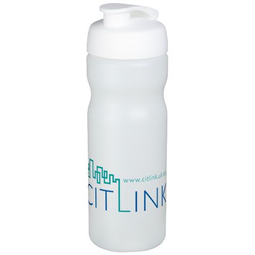 transparente/blanco Bidón deportivo con tapa Flip de 650 ml Baseline™