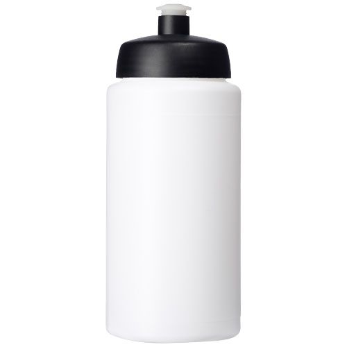 blanco/negro Bidón deportivo con tapa de 500 ml con asa Baseline™