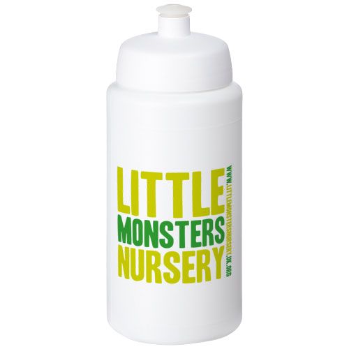 white Bidón deportivo con tapa de 500 ml con asa Baseline™