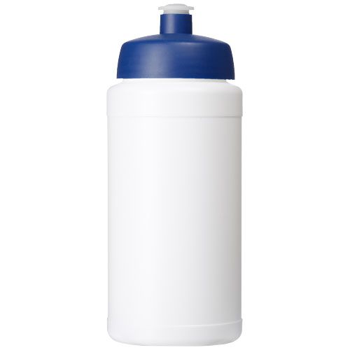 blanco/azul Bidón deportivo con tapa de 500 ml Baseline®