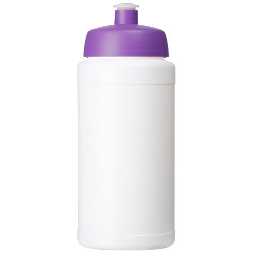 blanco/morado Bidón deportivo con tapa de 500 ml Baseline®