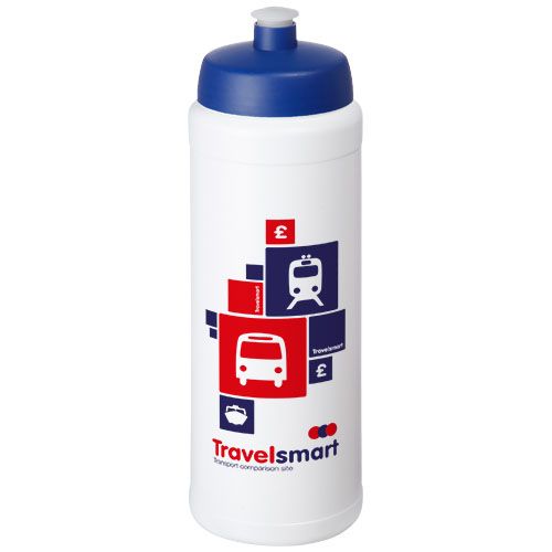 blanco/azul Bidón deportivo con tapa de 750 ml con asa Baseline®
