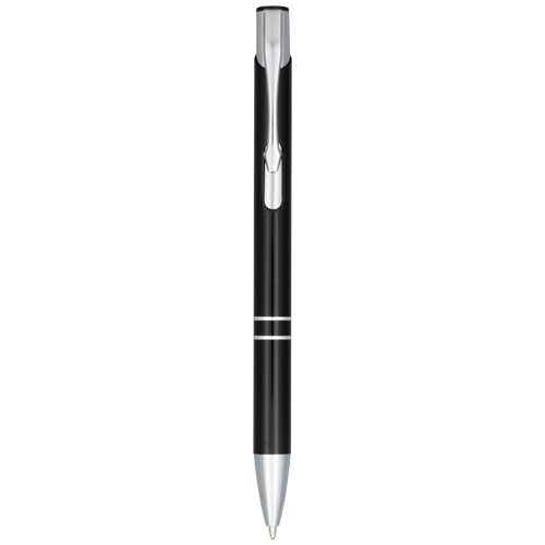 Stylo bille rétractable en aluminium anodisé Moneta (encre noire) - 3