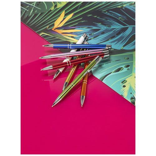 Stylo bille rétractable en aluminium anodisé Moneta (encre noire) - 5