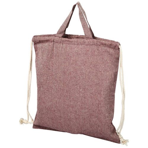 Mochila de cuerdas con asas de algodón reciclado de 150 g/m 6L 
