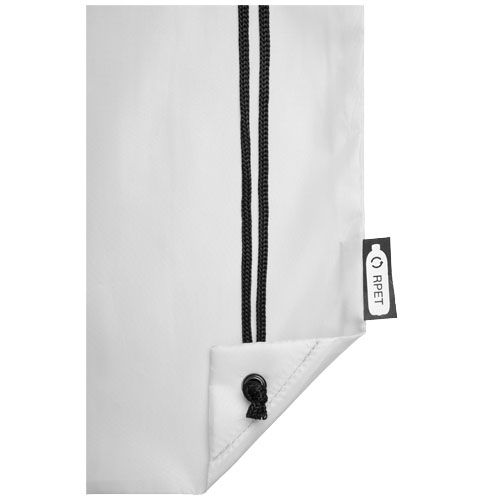white Mochila de cuerdas de RPET 5L