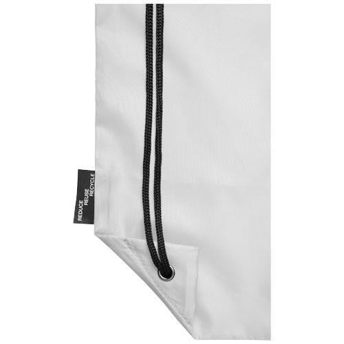 white Mochila de cuerdas de RPET 5L