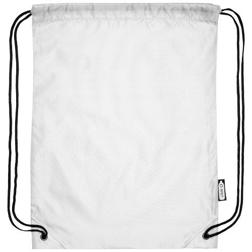 white Mochila de cuerdas de RPET 5L