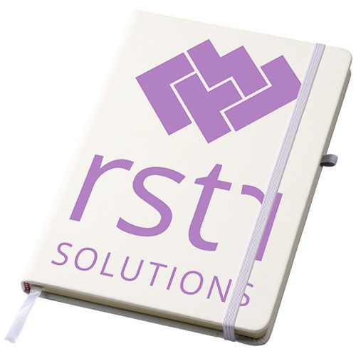 white Libreta A5 de páginas con líneas