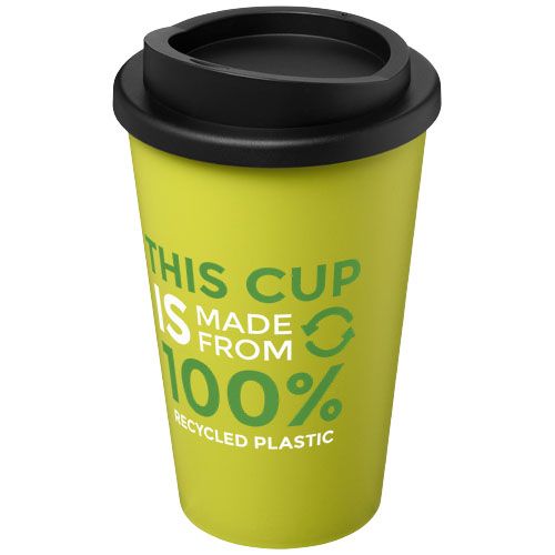 verde lima/negro Americano® vaso térmico de 350 ml de