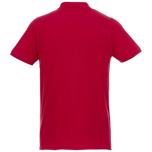 red Polo de manga corta de material reciclado orgánico para hombre