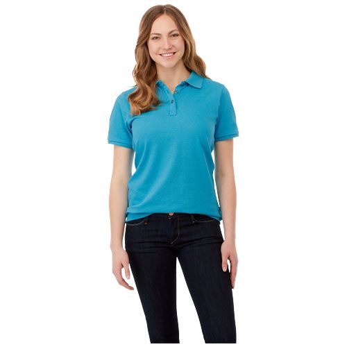 Polo de manga corta de material reciclado orgánico para mujer 