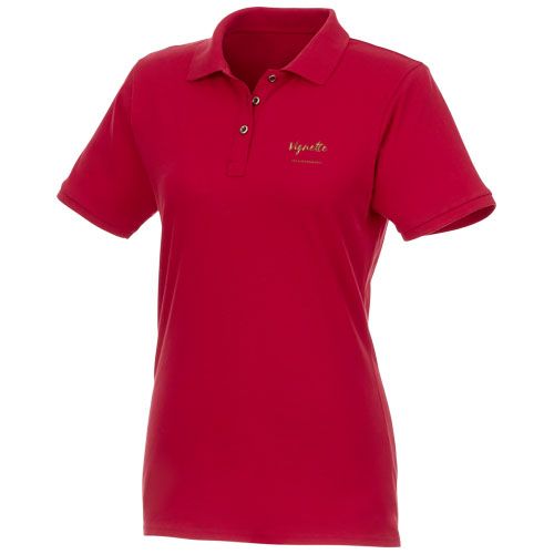 Polo de manga corta de material reciclado orgánico para mujer 