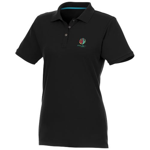 Polo de manga corta de material reciclado orgánico para mujer 