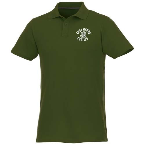 verde militar Polo de manga corta para hombre