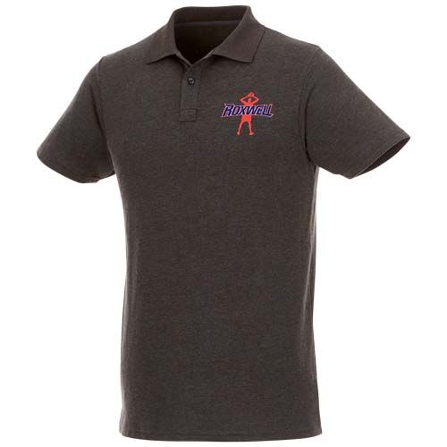 carbón Polo de manga corta para hombre de 180 g/m² Helios