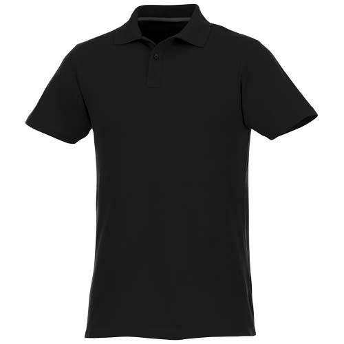 black Polo de manga corta para hombre