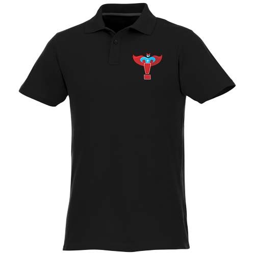 black Polo de manga corta para hombre