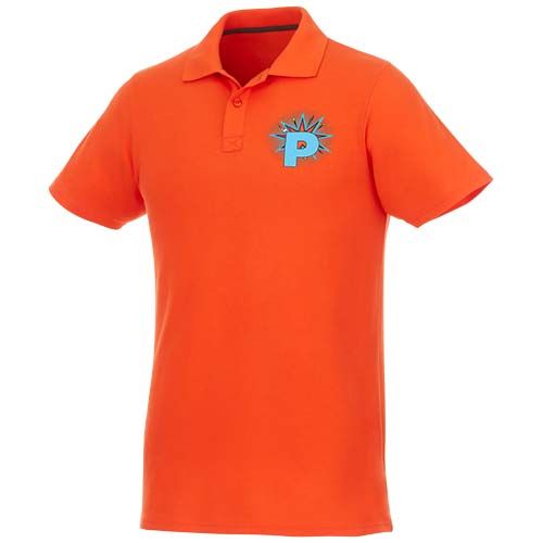 orange Polo de manga corta para hombre
