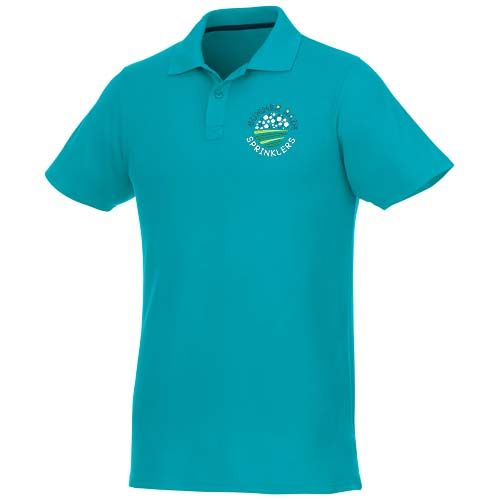 verde agua Polo de manga corta para hombre