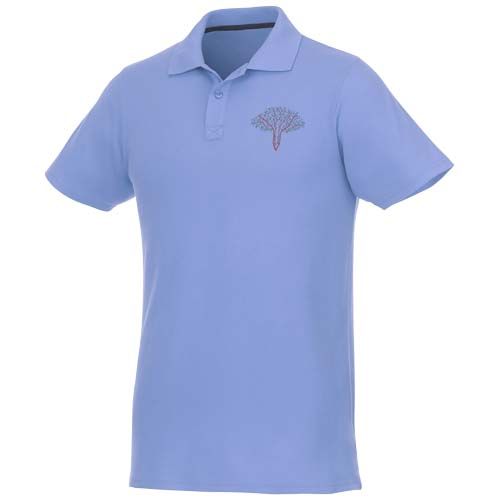 azul claro Polo de manga corta para hombre