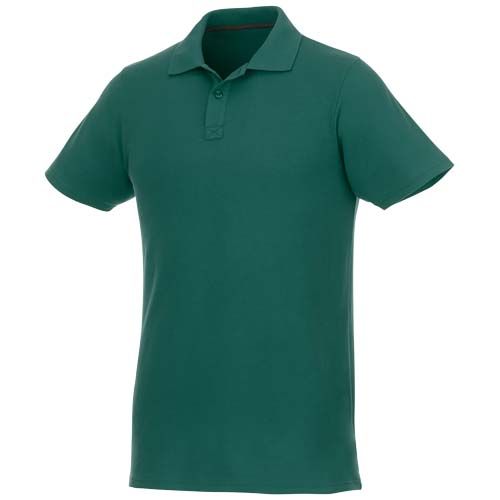 verde bosque Polo de manga corta para hombre