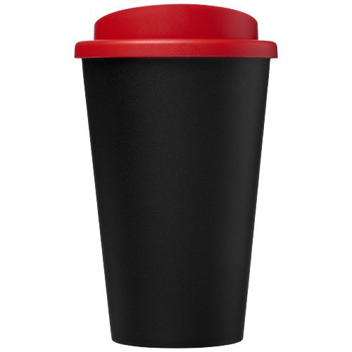 negro/rojo Americano® Vaso térmico reciclado de 350 ml