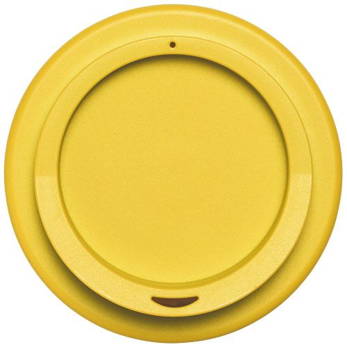 blanco/amarillo Americano® Vaso térmico reciclado de 350 ml