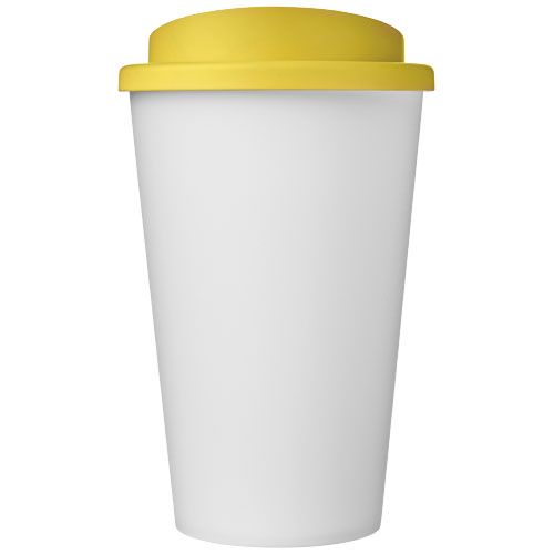 blanco/amarillo Americano® Vaso térmico reciclado de 350 ml