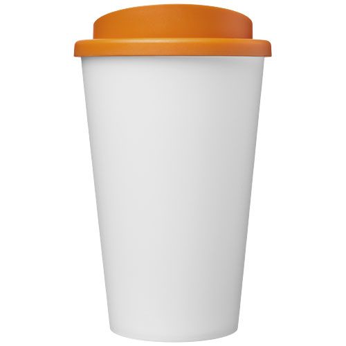 blanco/naranja Americano® Vaso térmico reciclado de 350 ml