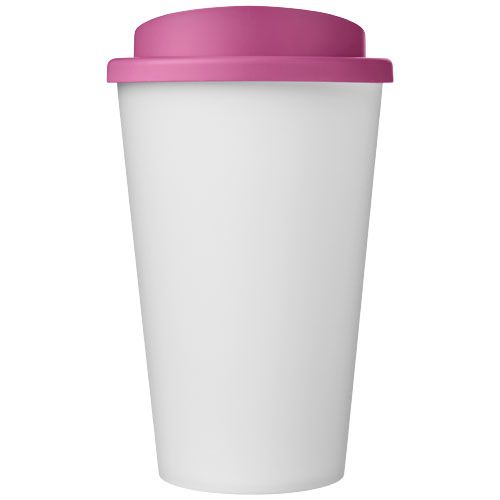 blanco/rosa Americano® Vaso térmico reciclado de 350 ml
