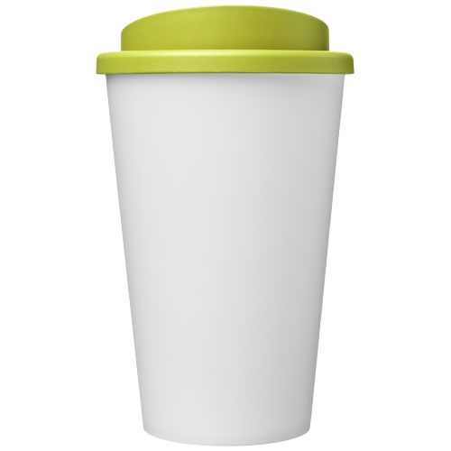 blanco/verde lima Americano® Vaso térmico reciclado de 350 ml