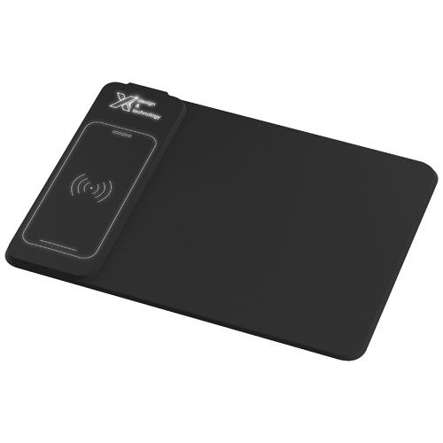 negro/blanco SCX.design O25 10W alfombrilla para raton con cargador de induccion