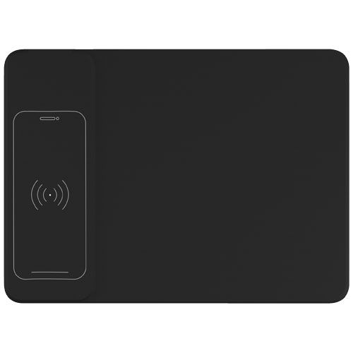 negro/blanco SCX.design O25 10W alfombrilla para raton con cargador de induccion