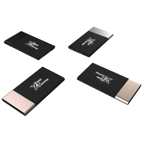 plateado/blanco SCX.design P20 5000 mAh bateria externa retroiluminada