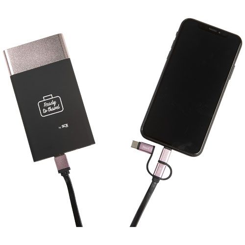 oro rosa/blanco SCX.design P20 5000 mAh bateria externa retroiluminada