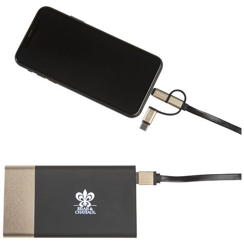 dorado/blanco SCX.design P20 5000 mAh bateria externa retroiluminada