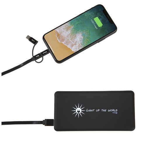 SCX.design P30 8000 mAh bateria solar externa retroiluminada