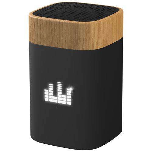negro/natural SCX.design S31 altavoz madera retroiluminado