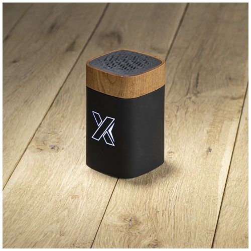 negro/natural SCX.design S31 altavoz madera retroiluminado