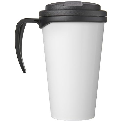 black Brite-Americano® Taza de 350 ml con tapa antigoteo